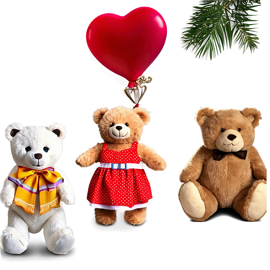 Teddy Bear With Dress Png Uqg17