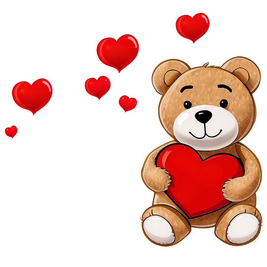 Teddy Bear with Heart PNG 05212024 PNG with transparent background