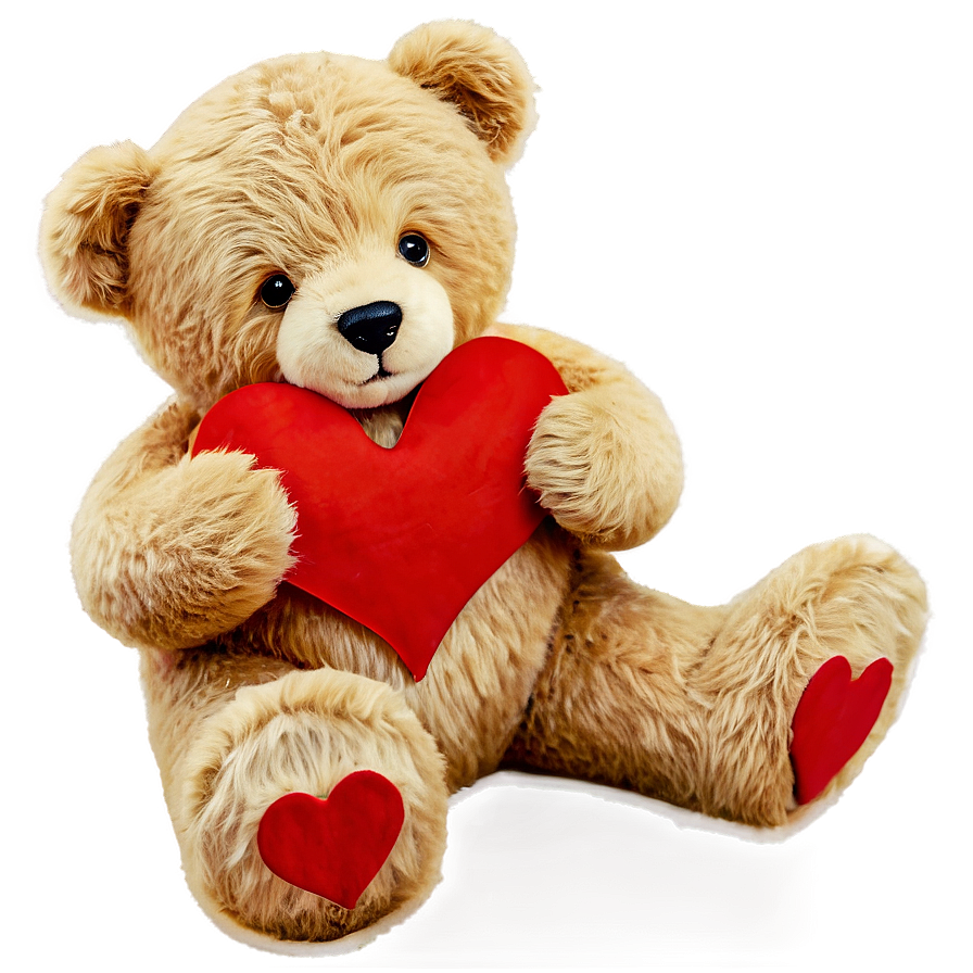 Teddy Bear with Heart PNG 05212024 PNG with transparent background