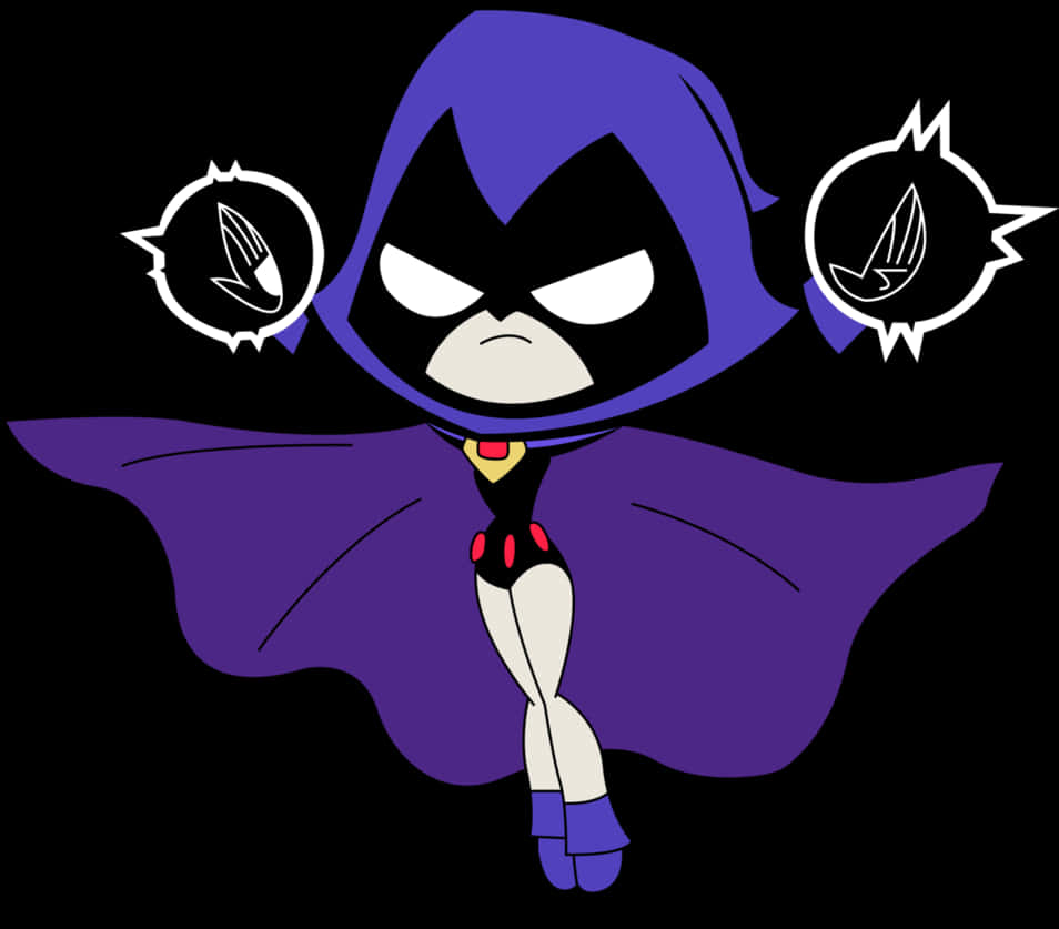 Teen Titans Go Raven Character Pose