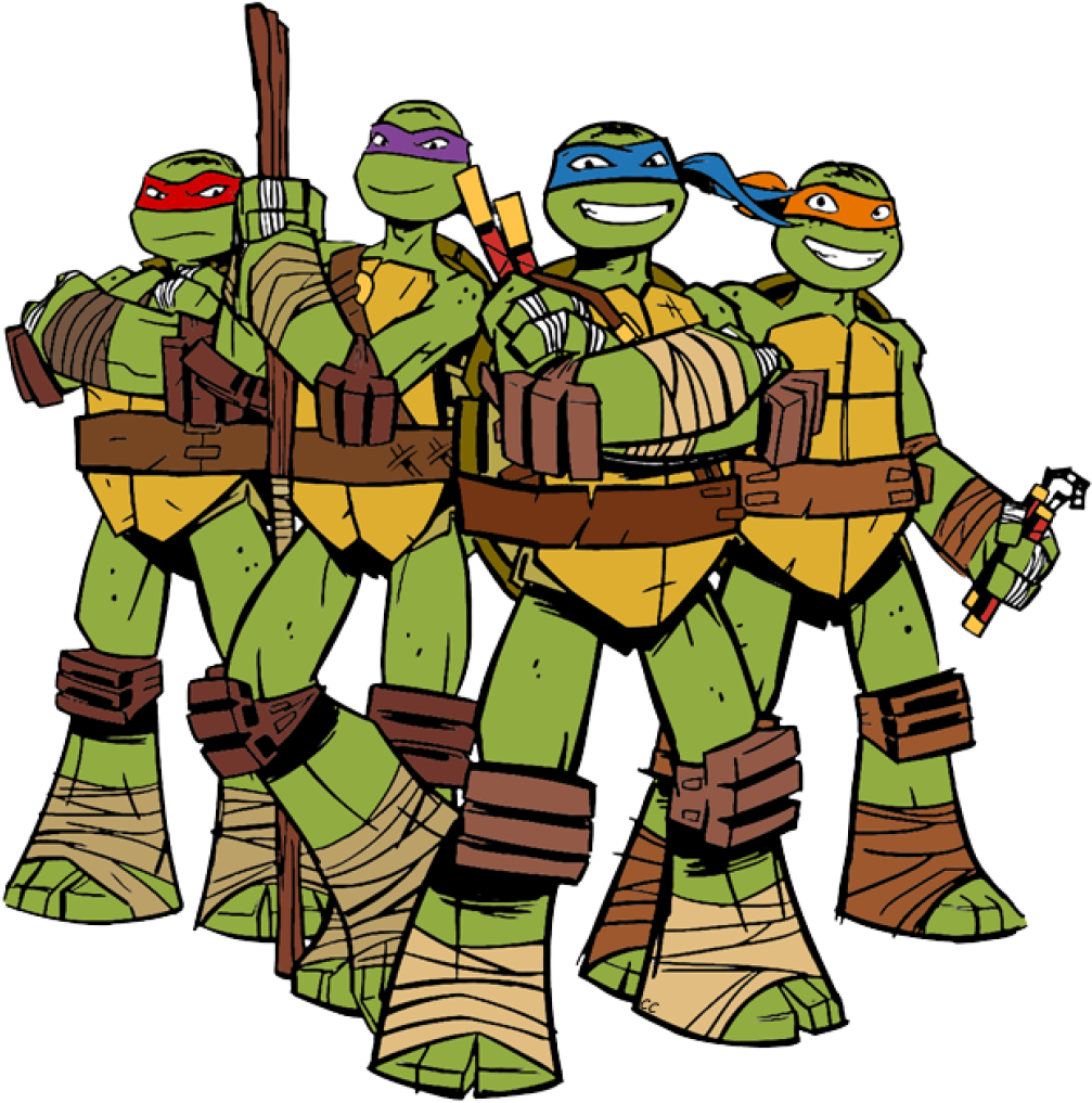Teenage Mutant Ninja Turtles 2012 Clip Art Cliparts - Raphael Leonardo Michelangelo Raphael Ninja Turtles, HD Png Download PNG with transparent background