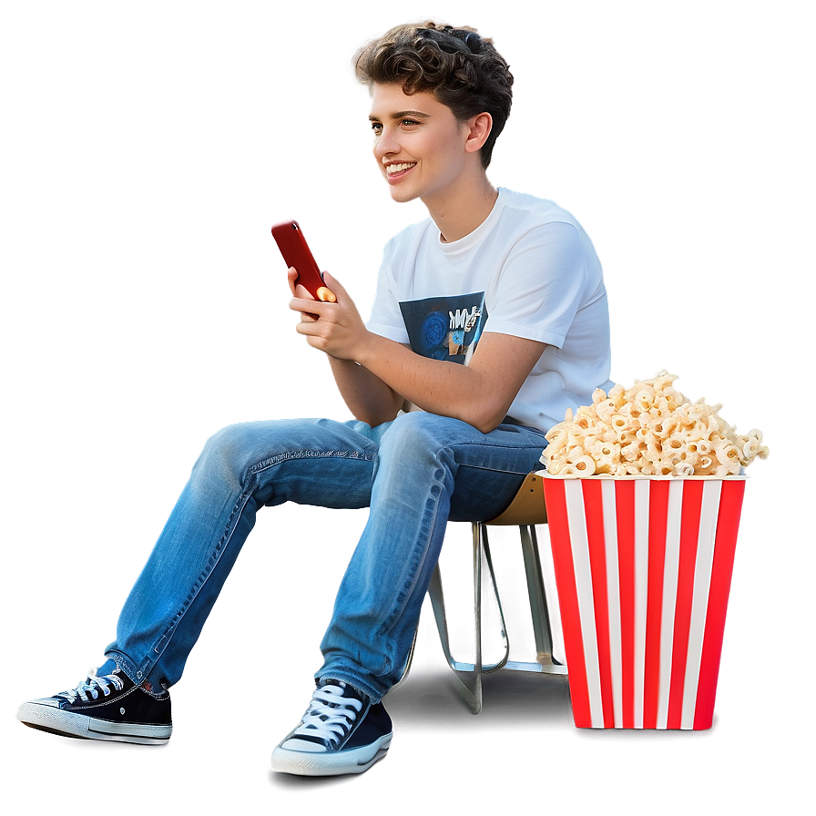 Teenager At The Movies Png Lrv