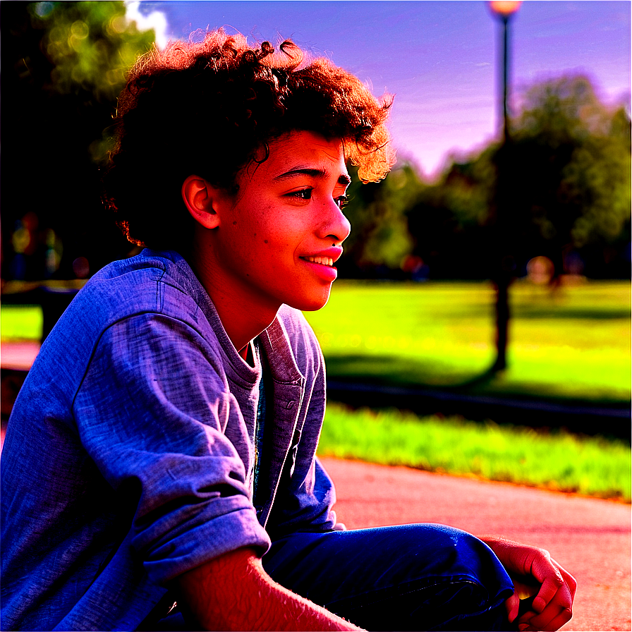 Teenager At The Park Png Ynd10