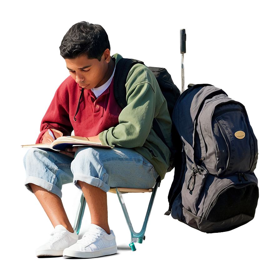 Teenager Studying Png 06122024