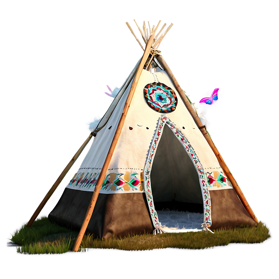 Teepee With Dream Catchers Png Fjl