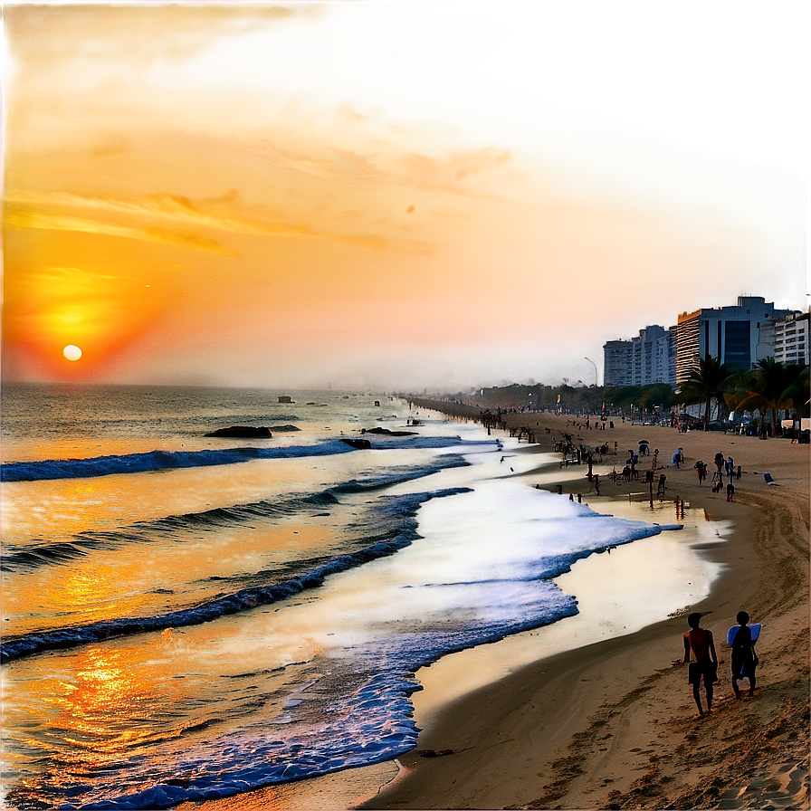 Tel Aviv Beach Sunset Png Alr26