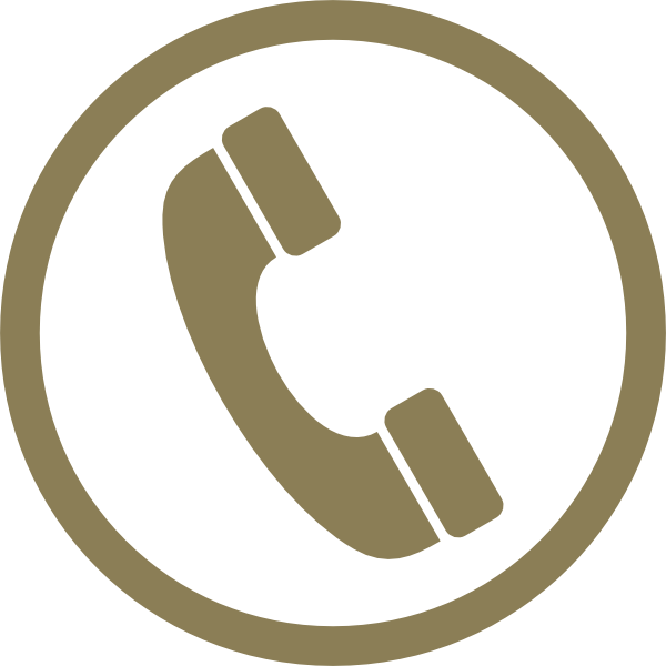 Telephone Icon Blue Background