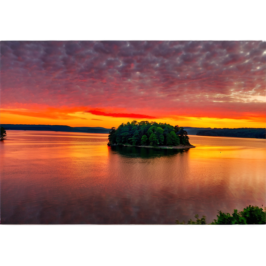 Tennessee Lake Sunset Png Ekh6