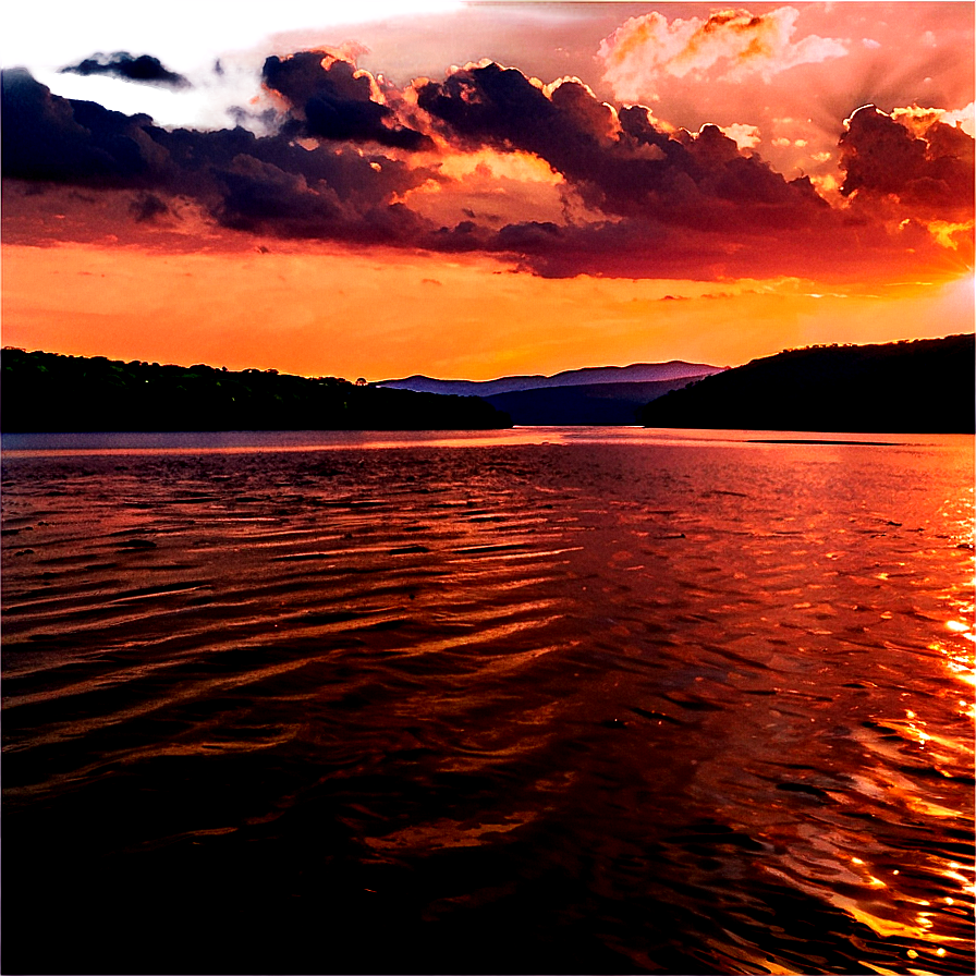 Tennessee River Sunset Png Ghn99