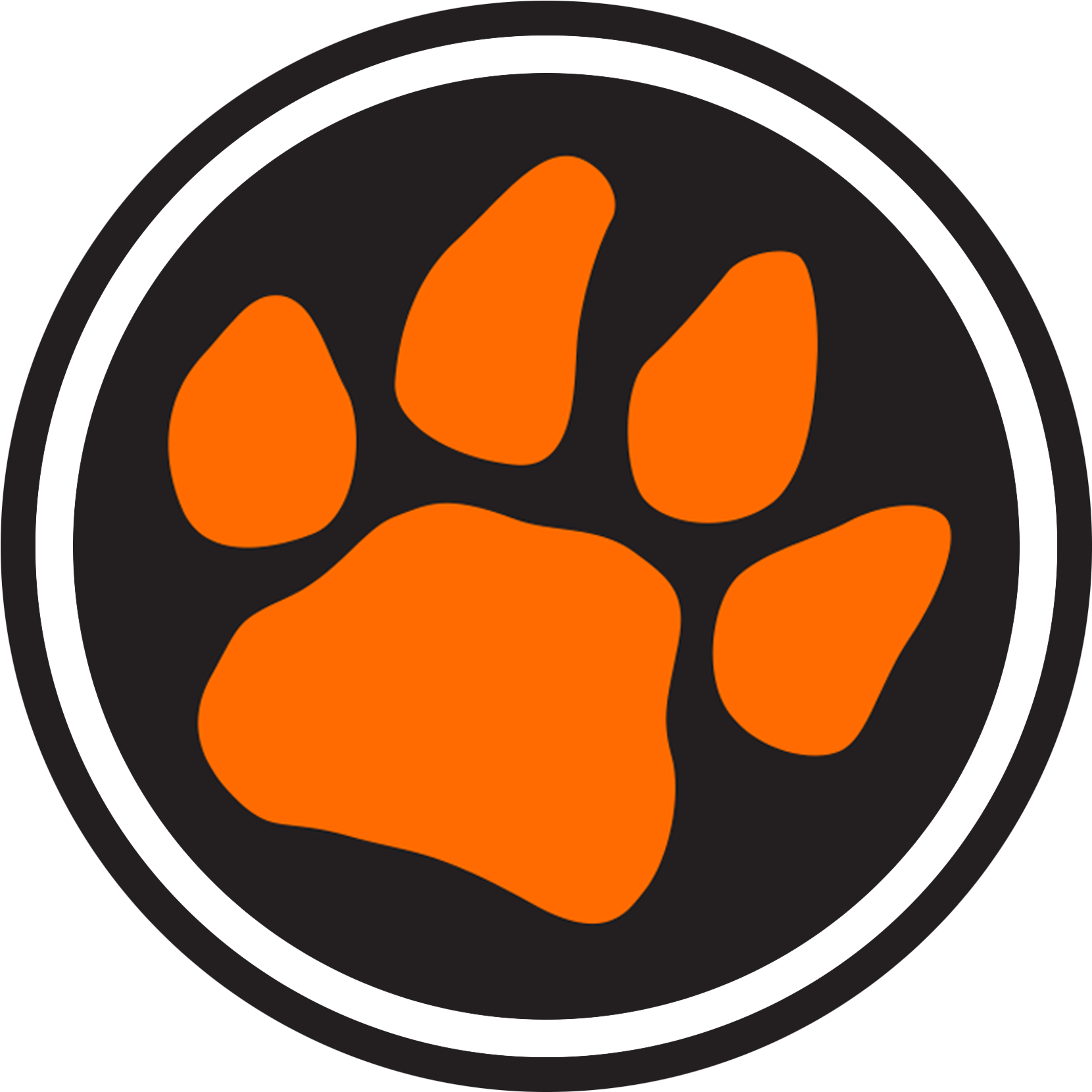 Tennessee Team Paw Print Logo