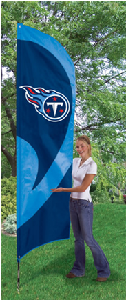 Tennessee Titans Nfl Applique & Embroidered 102' X - Texas Tech Tall Feather Flag PNG with transparent background