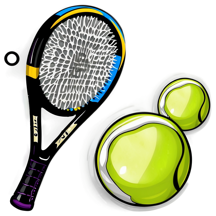 Tennis Racquet And Ball Png Ewh