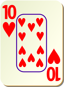 Ten_of_ Hearts_ Playing_ Card PNG with transparent background