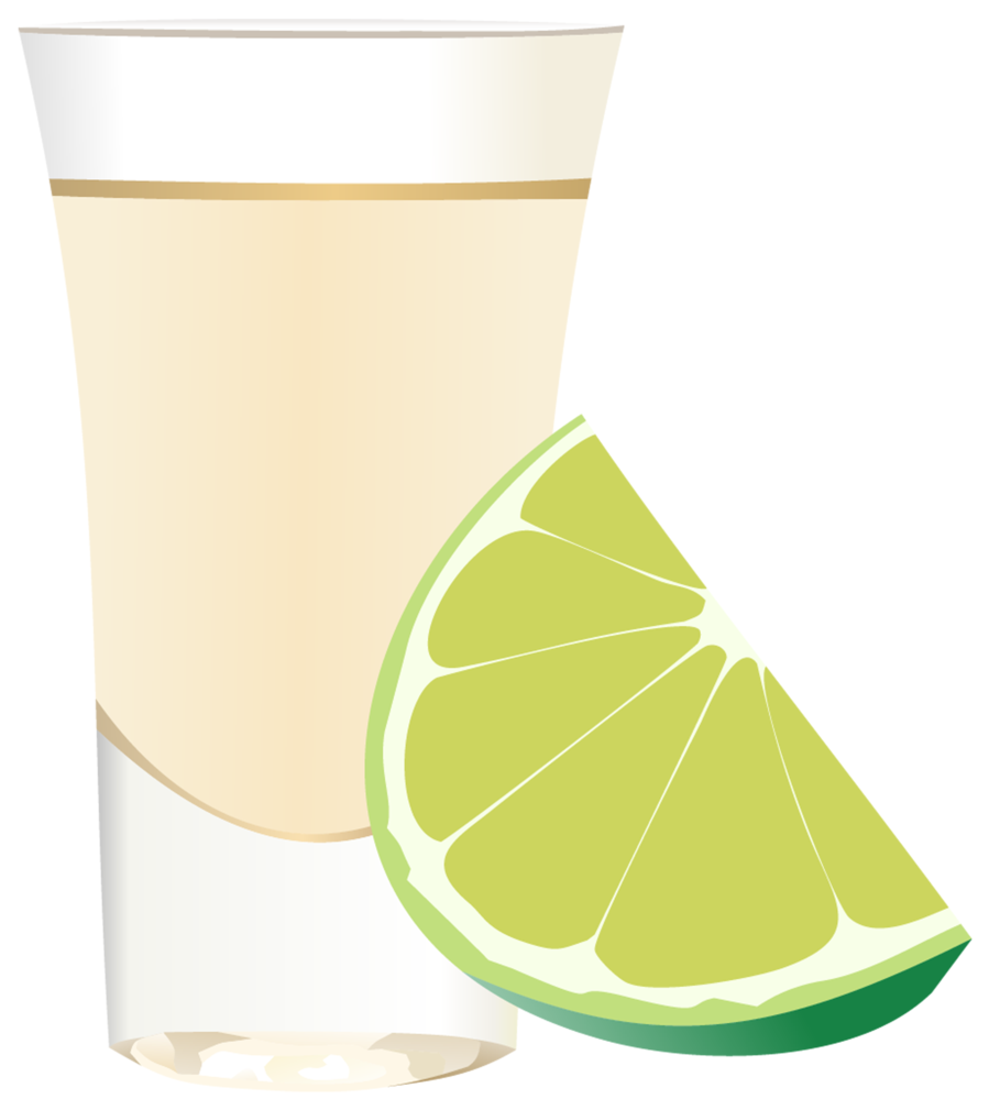 Tequila Shot Glass With Lime Slice