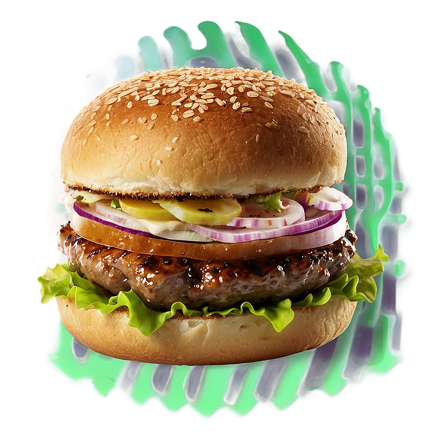 Teriyaki Burger Png 05042024