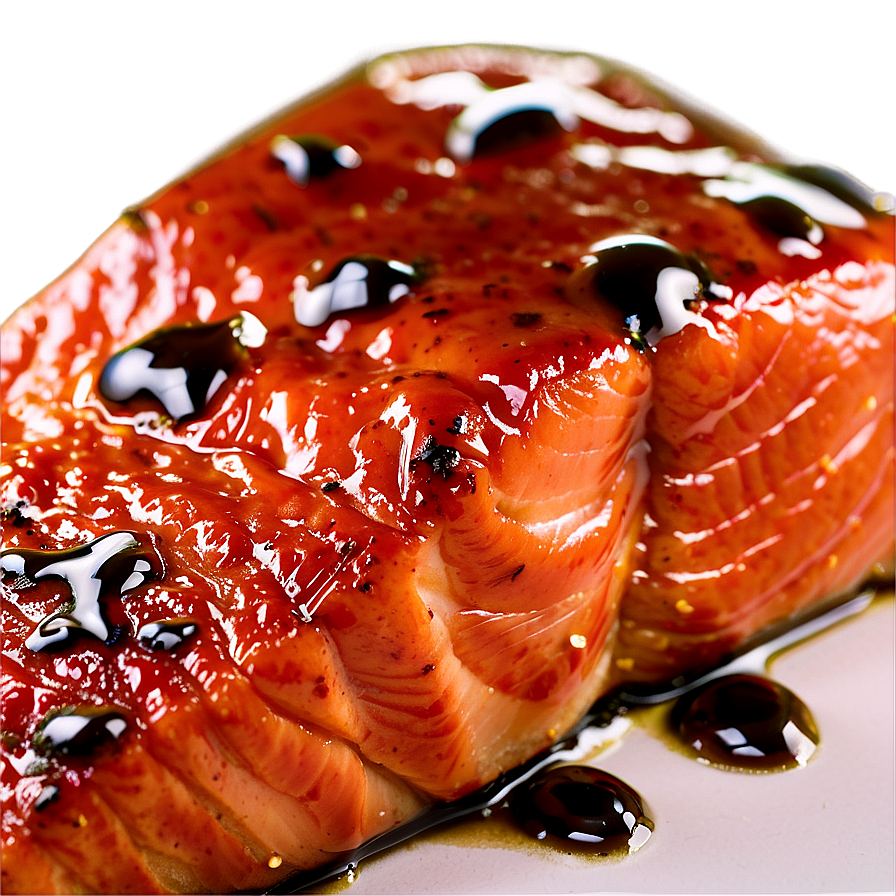 Teriyaki Salmon Close-up Png 05242024