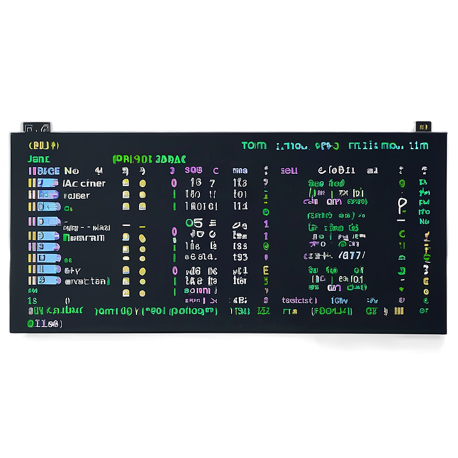 Terminal Interface Screenshot PNG 06252024 PNG with transparent background