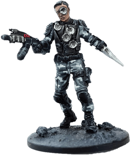 Terminator Figurewith Gunsand Knife