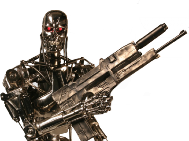 Terminator Robot With Gun, HD Png Download PNG with transparent background