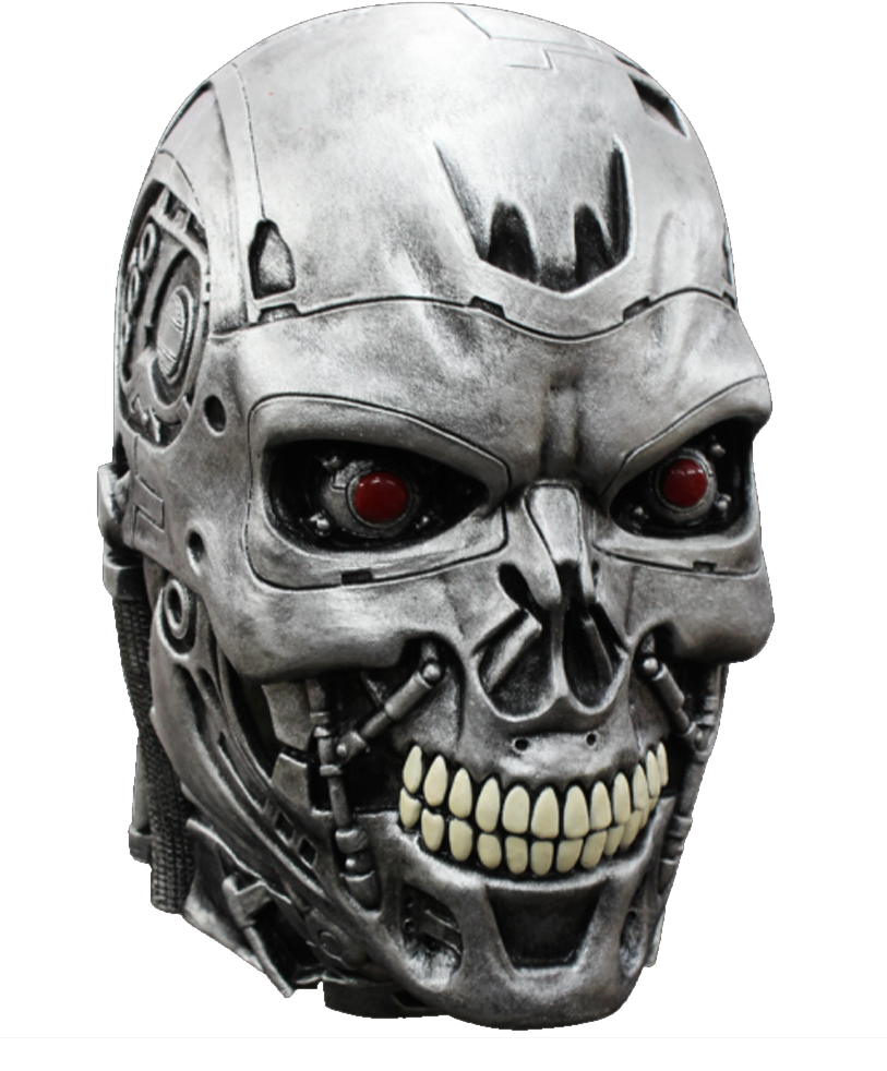 Terminator Skull Red Eyes