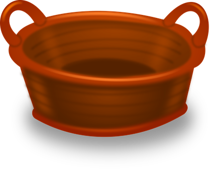 Terracotta_ Pot_ Illustration PNG with transparent background