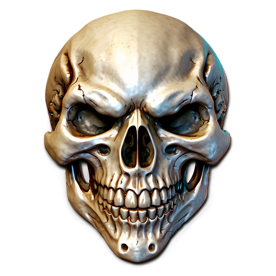 Terrifying Skull Emblem PNG sac PNG with transparent background