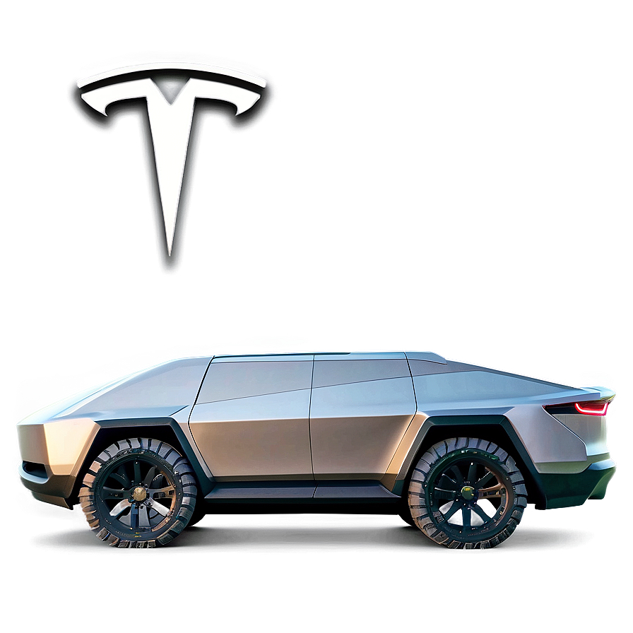 Tesla Cybertruck At Sunset Png 78