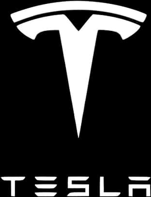 Tesla Logo Blackand White PNG image with a transparent background, free high-resolution download