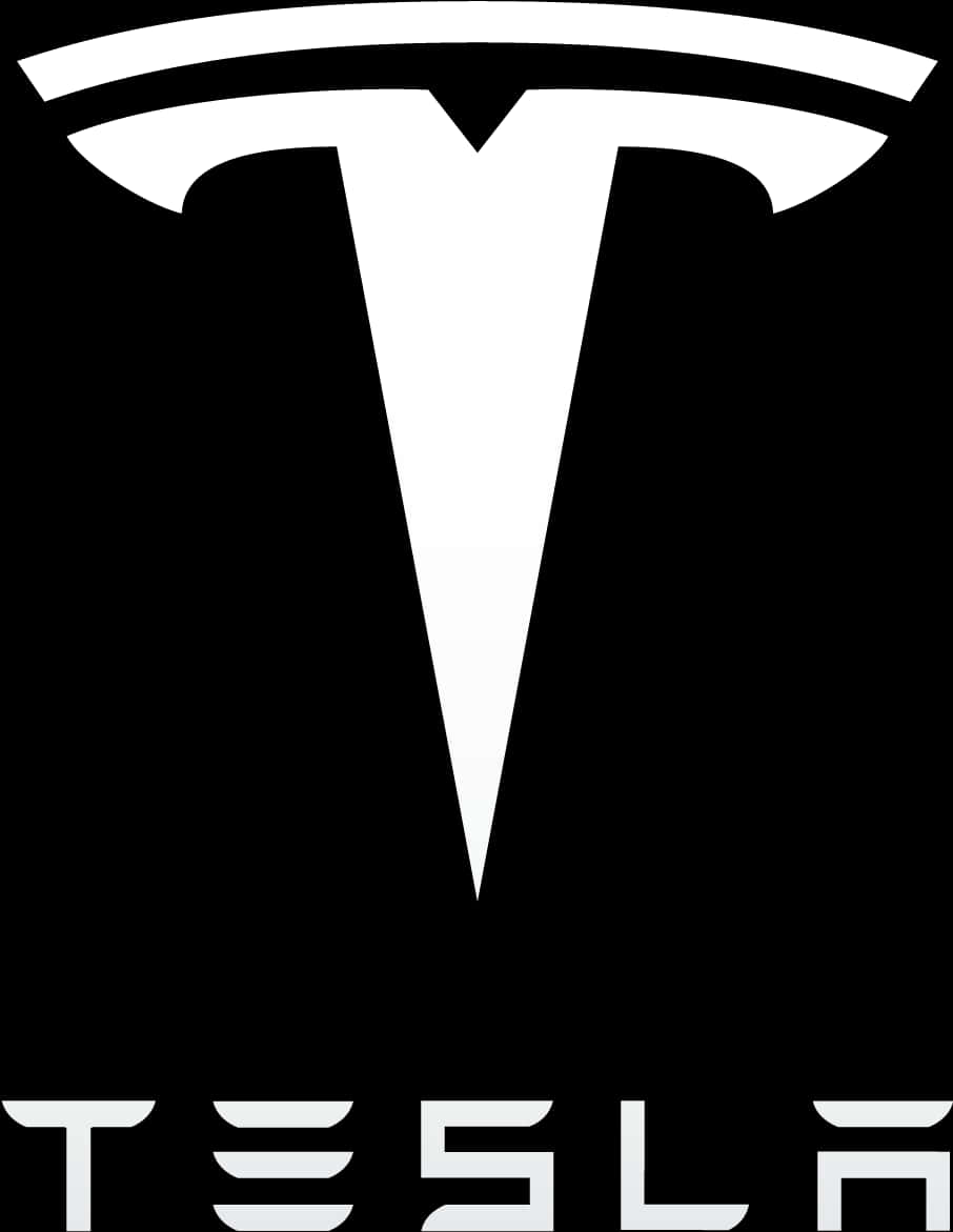 Tesla Logo Blackand White PNG image with a transparent background, free high-resolution download