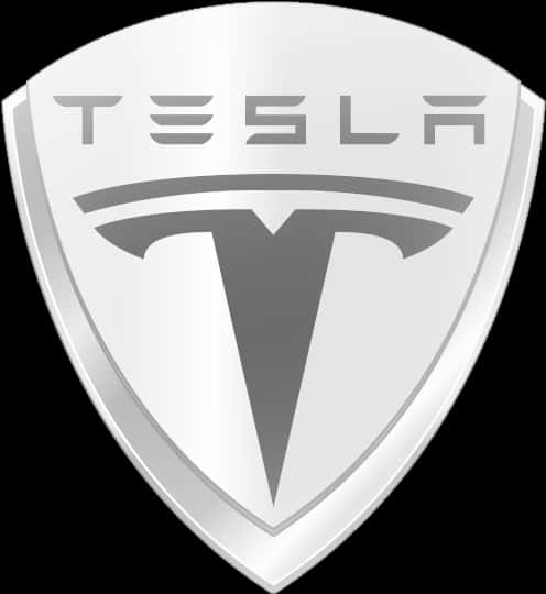 Tesla Logo Shield Design PNG image with a transparent background, free high-resolution download