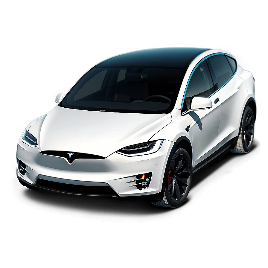 Tesla Model X In Snow Png 48