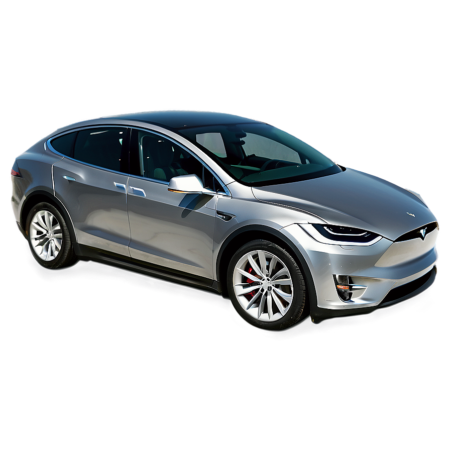 Tesla Model X On Road Png 06282024