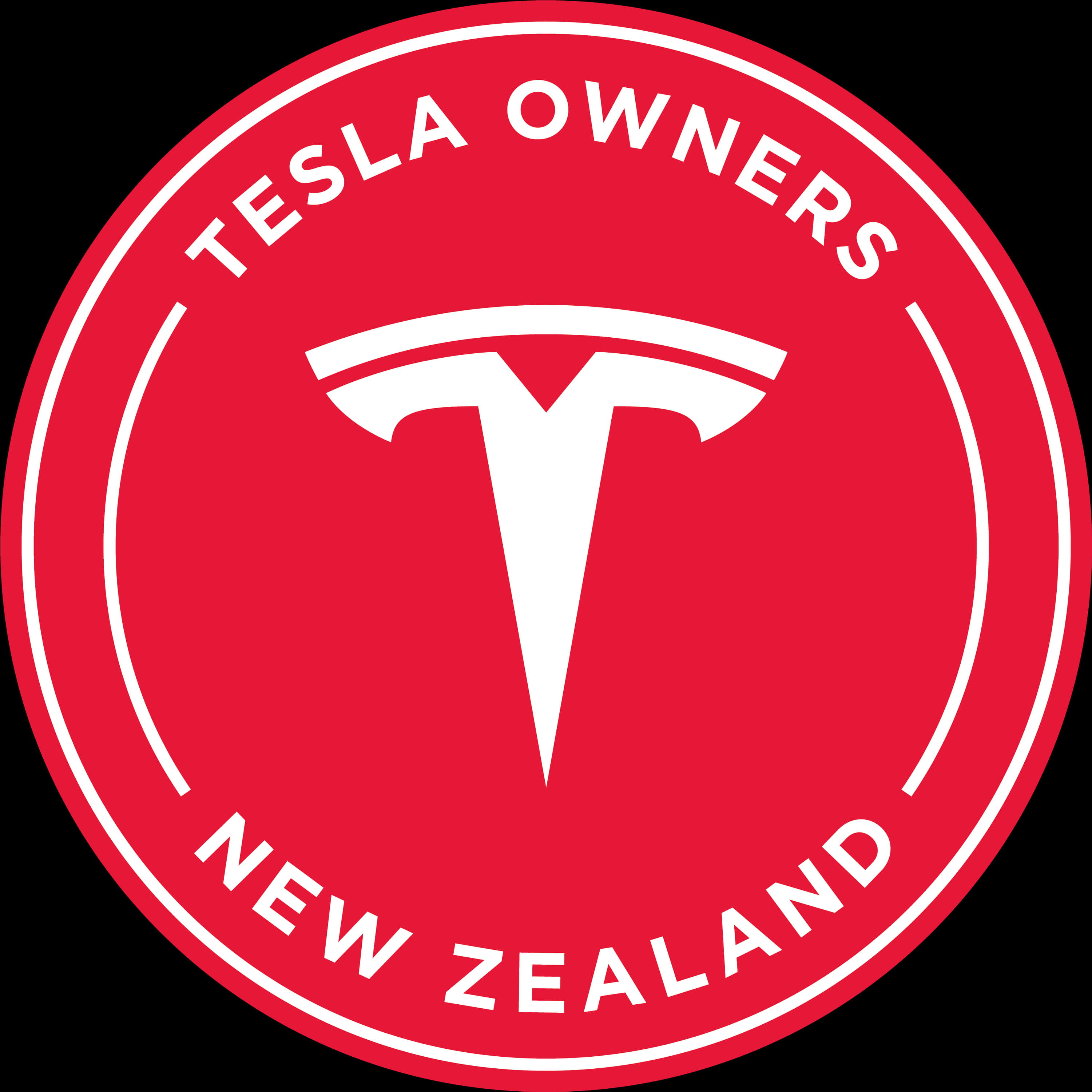 Tesla Owners New Zealand Logo PNG image with a transparent background, free high-resolution download