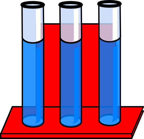 Tubes In Red Stand - 3 Test Tubes With Water, HD Png Download PNG with transparent background
