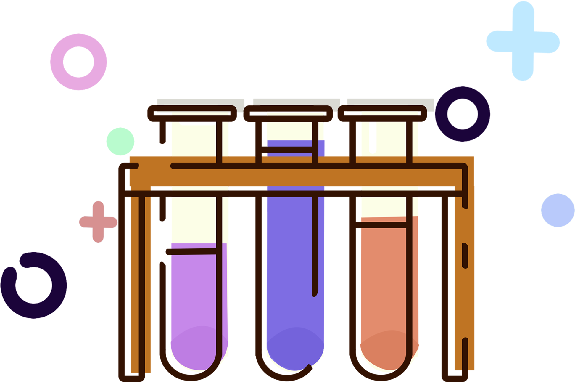 Transparent Chemistry Png - Test Tubes Cartoon Png, Png Download PNG with transparent background