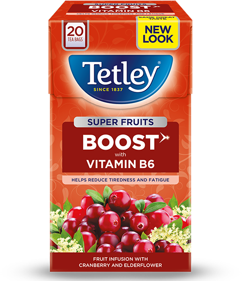 Tetley Boost Cranberry Elderflower Tea