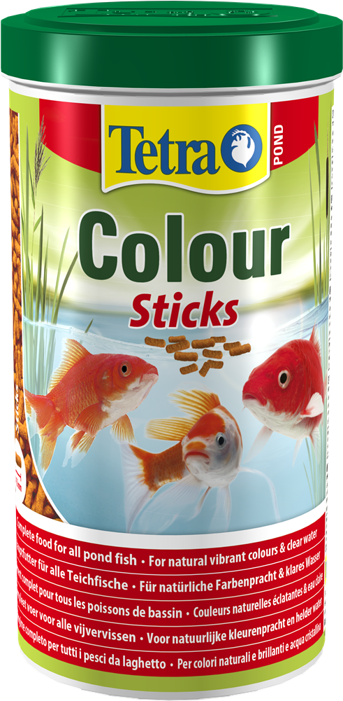 Tetra Pond Colour Sticks Goldfish Food Container