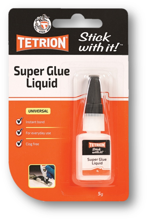 Tetrion Super Glue Liquid Packaging