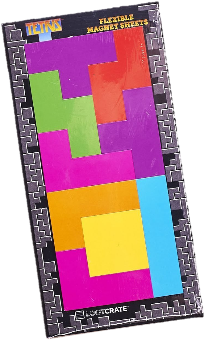 Tetris Magnet Sheets Packaging