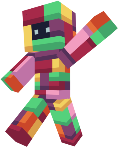 Tetris Styled Minecraft Character