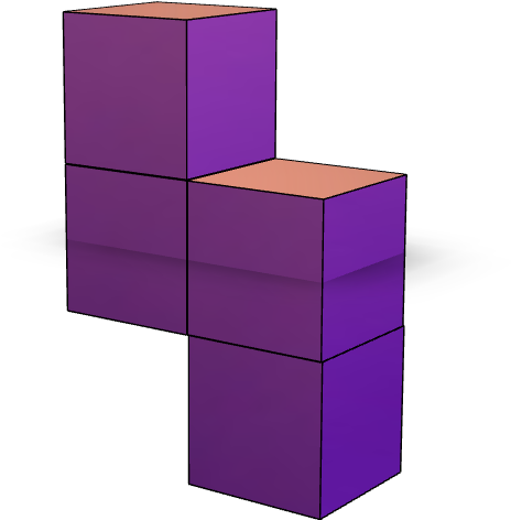 Tetris T Block3 D Rendering