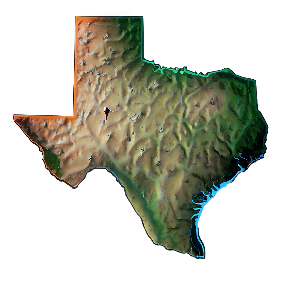 Texas Boundary Shape Png 05252024