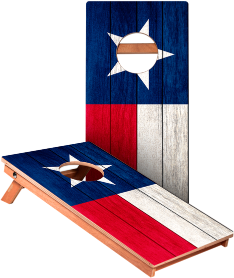 Texas Flag Junior Cornhole Boards Bag Toss Game Set - Table, HD Png Download PNG with transparent background