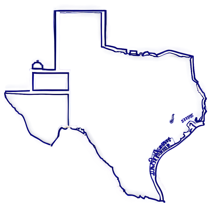 Texas Outline Map PNG 05252024 PNG image with a transparent background, free high-resolution download