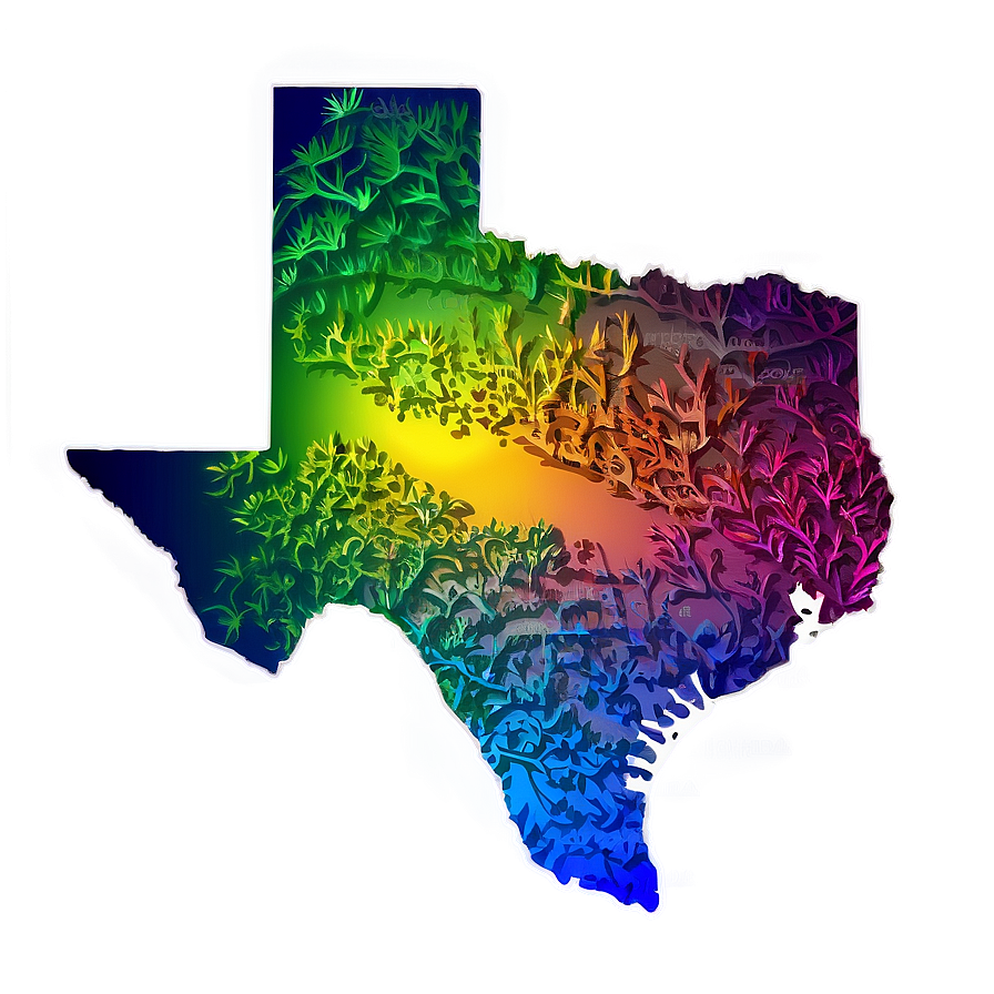 Texas State Contour Png 05252024