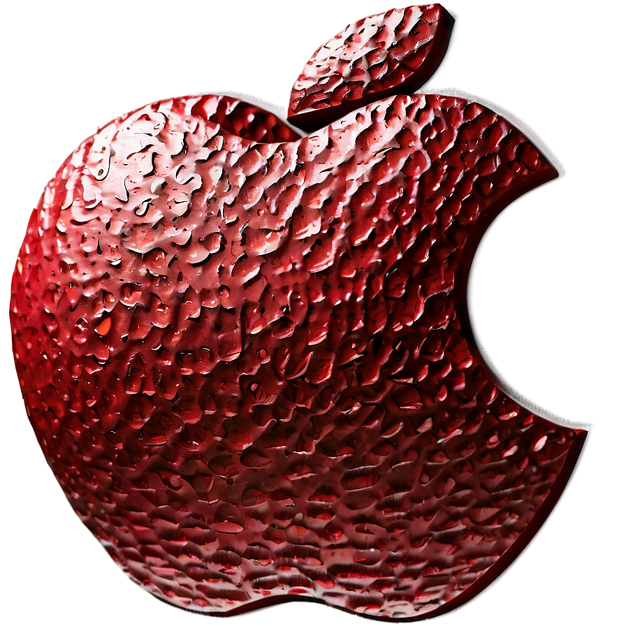 Textured Apple Logo PNG mtc PNG with transparent background