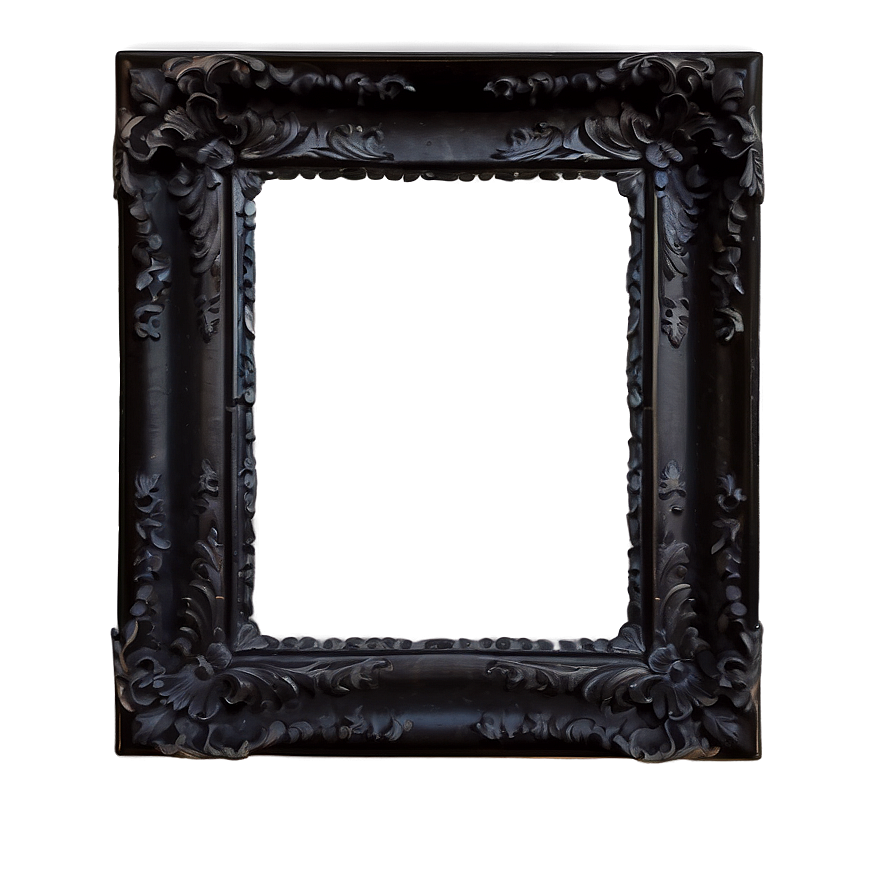 Textured Black Frame Png 05252024