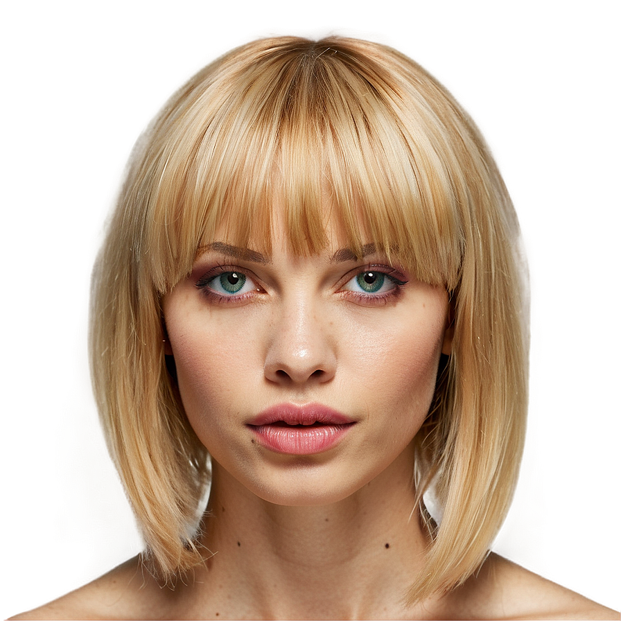 Textured Blonde Bangs Png Owt56