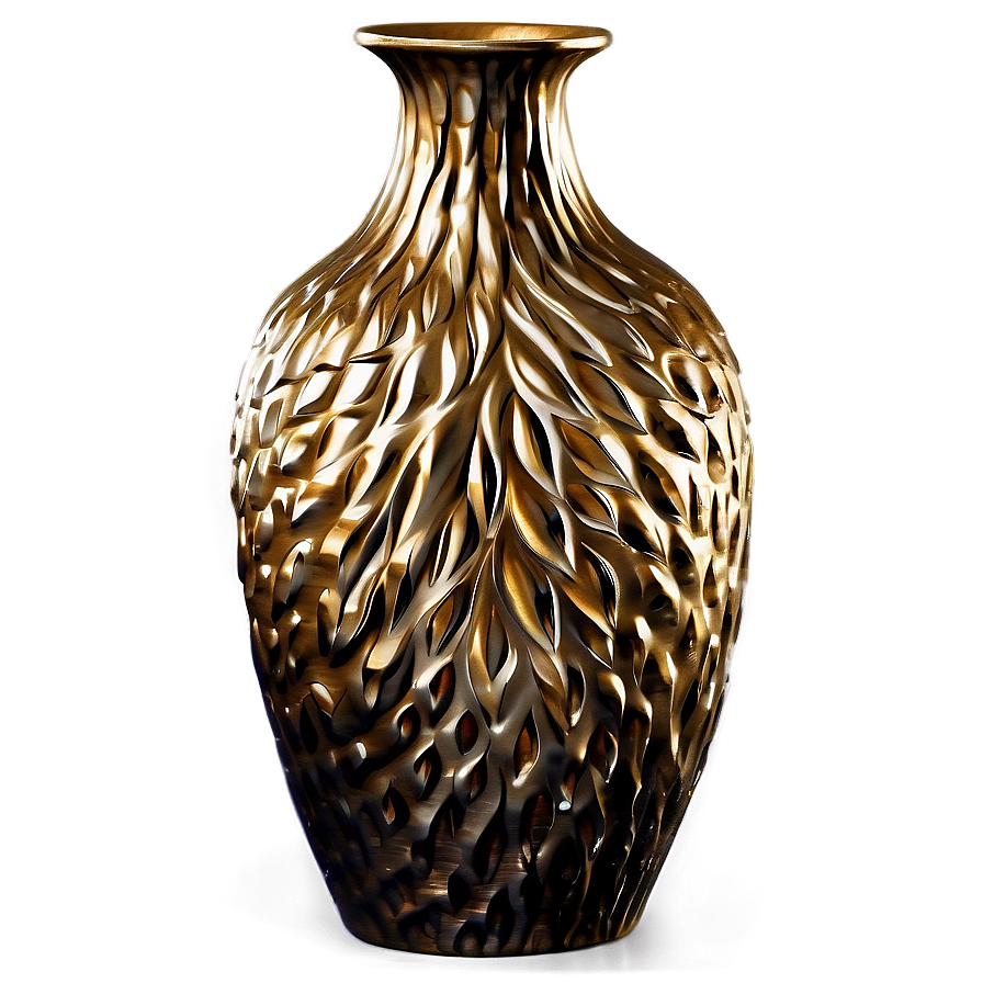 Textured Bronze Vase Png Lrc65