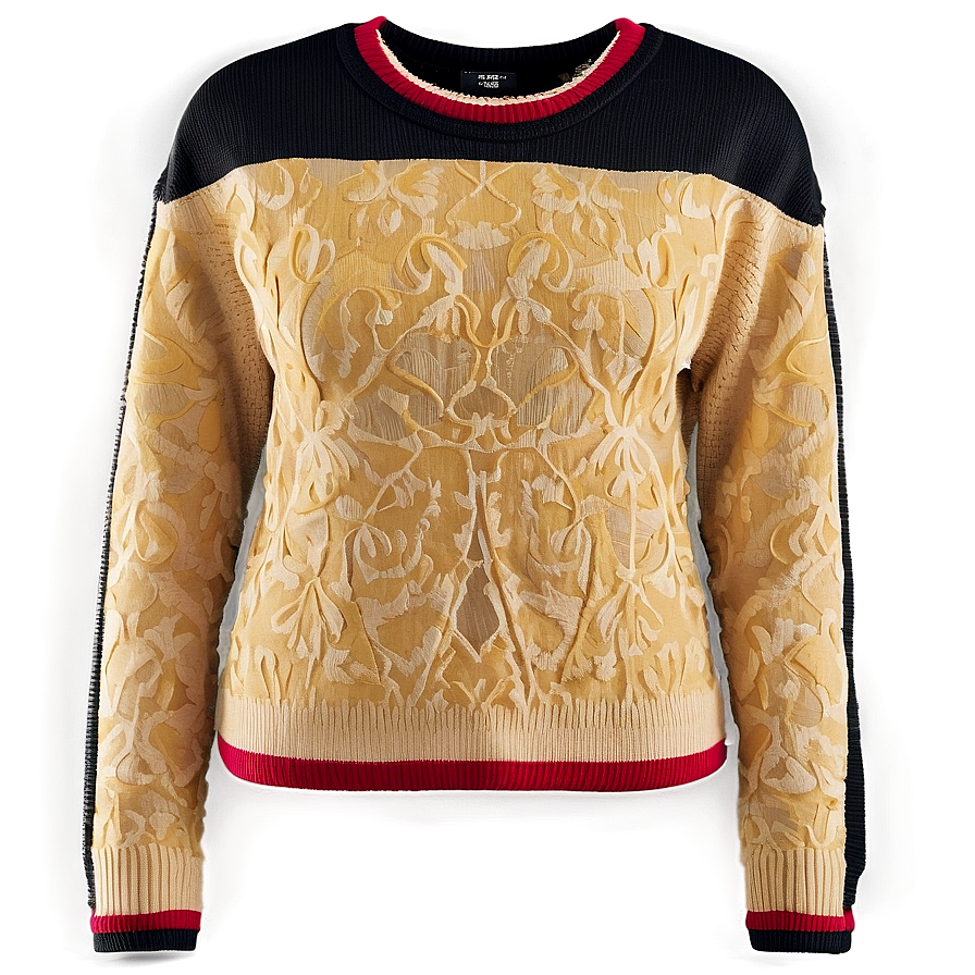 Textured Crewneck Top Png Ldg16